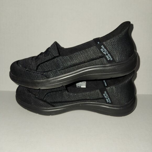 Skechers Women 6 Black Hands Free Slip Ins On The Go Flex Radient Shoe - Picture 9 of 11